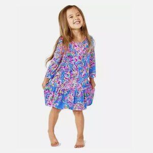 Lilly Pulitzer Girls Jena Dress in Multi Mermaid Grotto Sizes Large & XL NWT